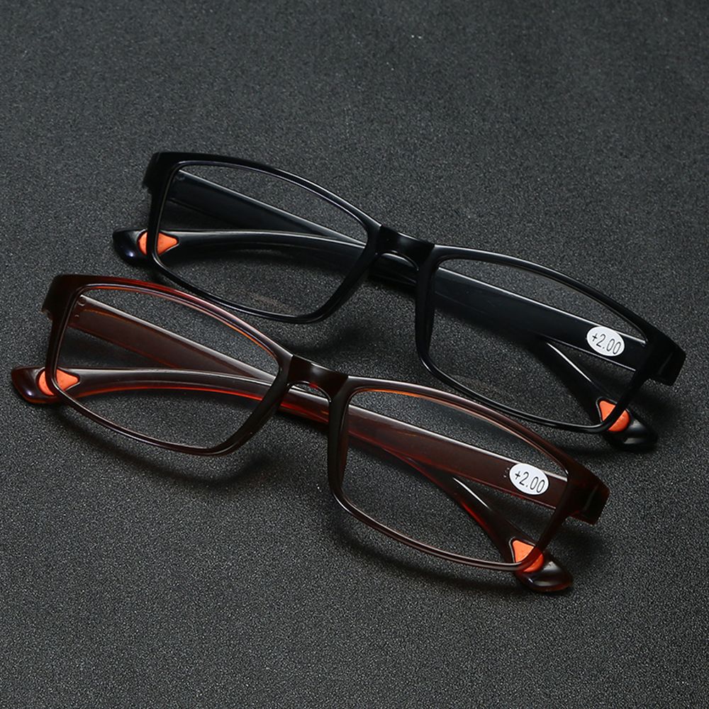 Vintage TR90 Square Frame Reading Glasses Women Men Ultralight Presbyopic Eyeglasses Optical Hyperopia Eyewear