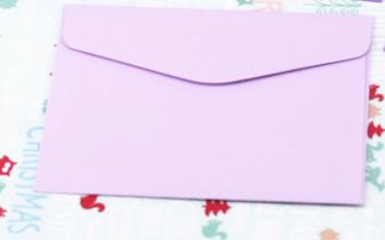 Coloffice 10 pièces/ensemble bonbons couleur jolie enveloppe banque carte de membre sac de rangement blanc petit enveloppe école fournitures de bureau: Lavande