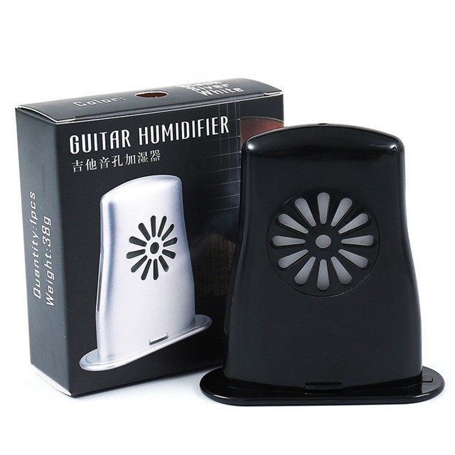 Acoustic Guitar Sound Hole Humidifier Anti-drying Moisture Tank Portable Guitar Humidifier Instrument Care Humidity Adjustment: Black