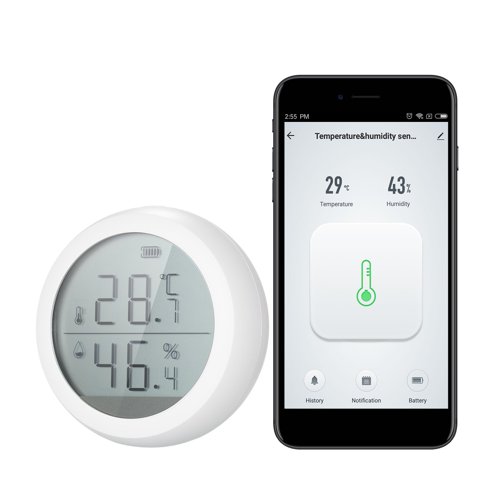 Tuya Zigbee Wifi Gateway Smart Household Smart Thermometer Hygrometer Temperature Sensor Humidity Sensor Digital WiFi Zigbee Hub