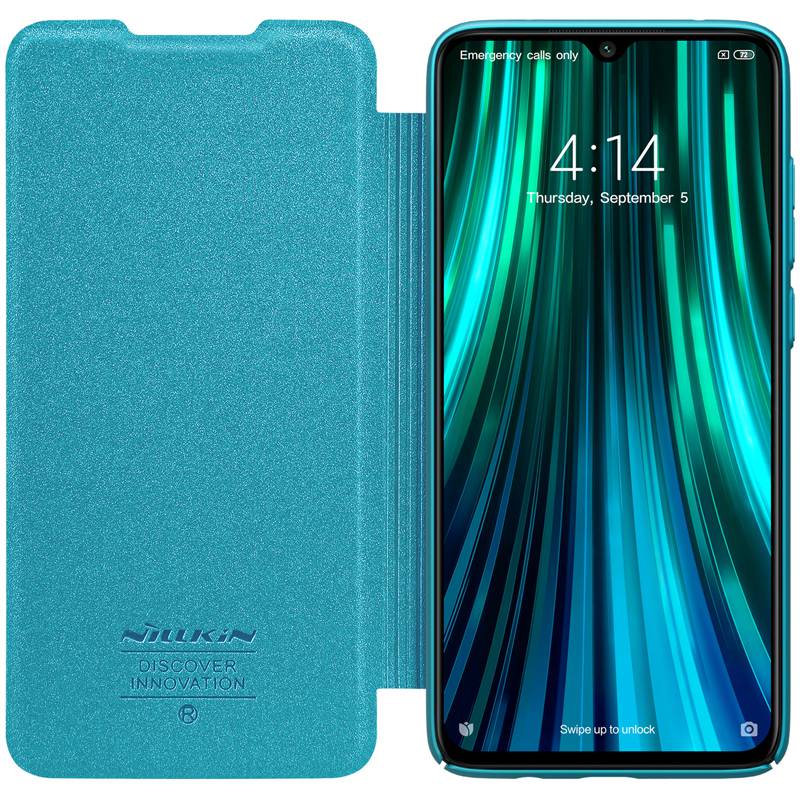 for Redmi Note 8 Pro case flip cover, NILLKIN case for Xiaomi Redmi Note 8 Pro mobile phone sparkle PU leather folding book