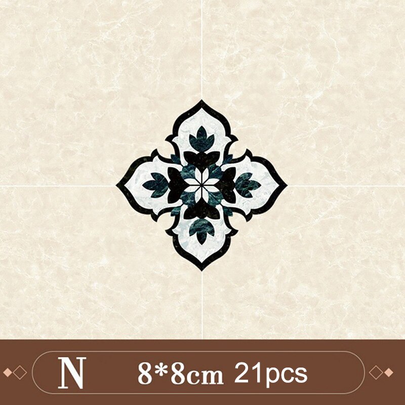 21 pçs/set auto adesivo pvc telha cerâmica adesivos à prova dwaterproof água arte diagonal piso adesivos casa cozinha sala de estar decoração: N