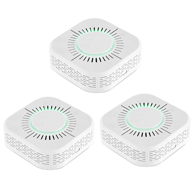 Tuya – détecteur de fumée alarme incendie, WiFi, Protection incendie, combinaison de maison de fumée, système de sécurité, pompiers, Smartlife: 3pcs