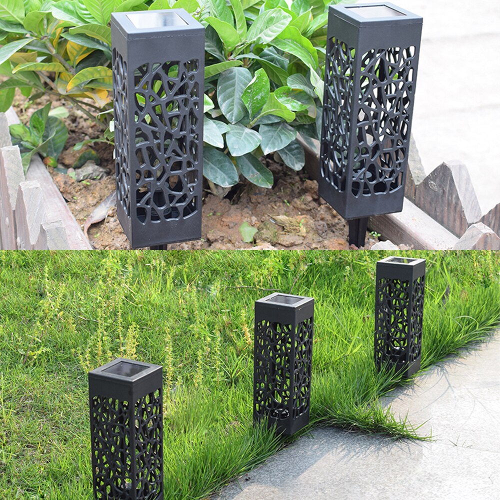 LED Solar Fire Light Waterproof Garden Decoration Landscape Lawn Light Path Lighting Outdoor Hollow Lighting