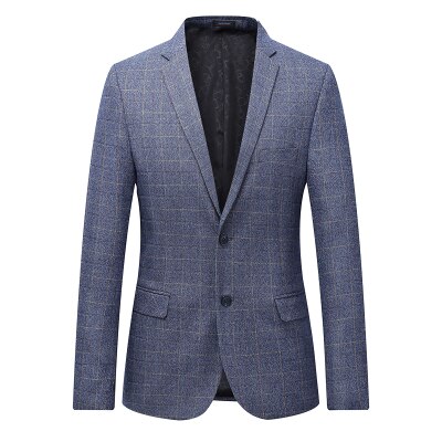 Men Casual Blazers Spring Business Blazer Coats Mens Formal Wear Suit Jackets Plus Size 7XL 6XL 5XL 4XL: Light Blue / Asian L 50-55KG