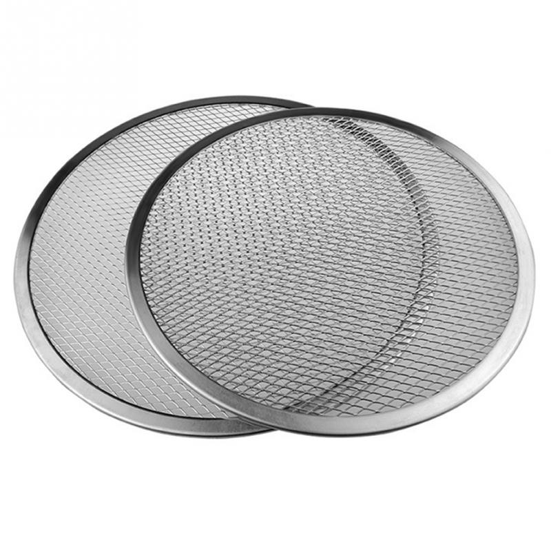 6 " -14 " genbrug non-stick aluminium pizza mesh skærm pasta bageplade net pizza holder bagværk til husholdnings pizza butik