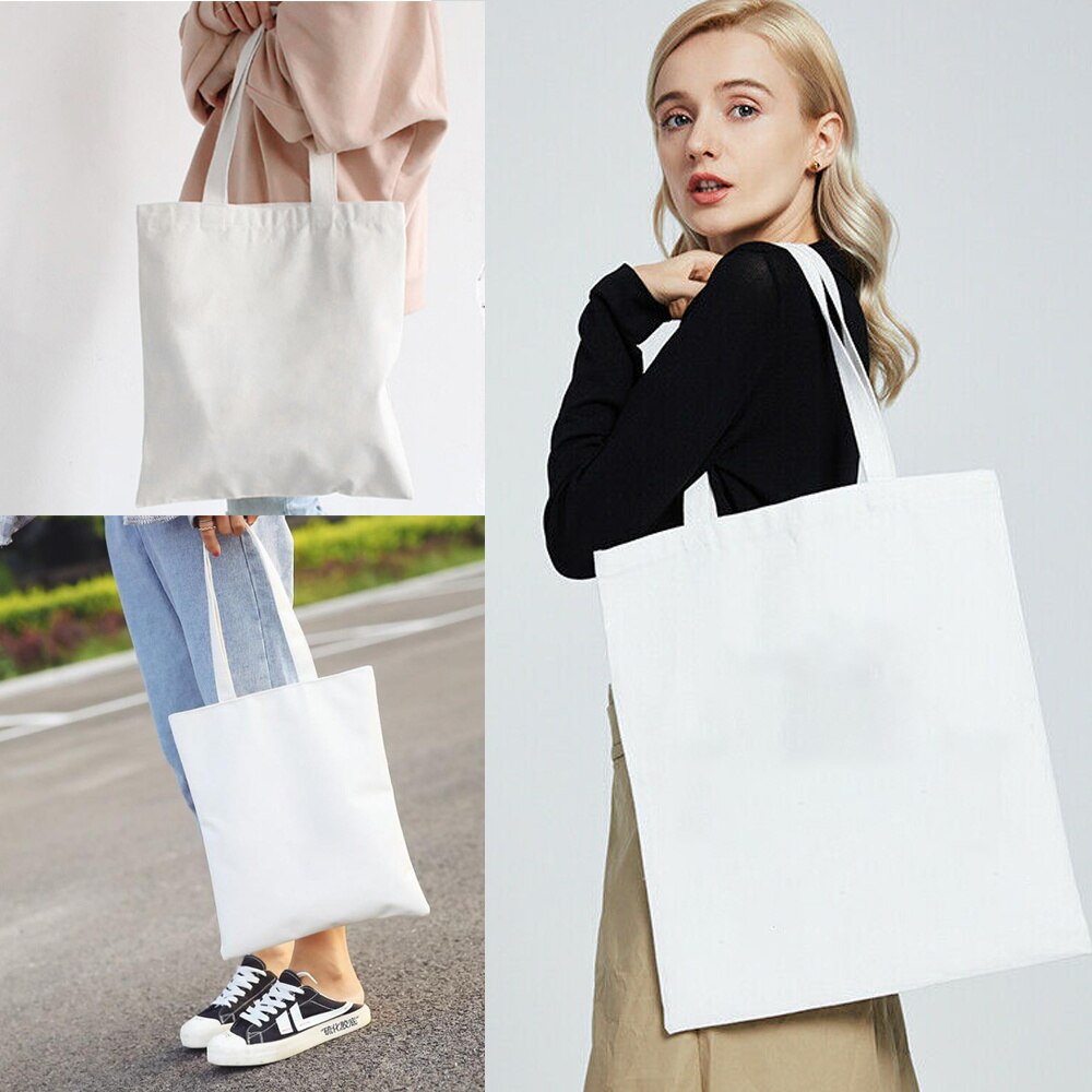 Draagtas Boodschappentas Mode Forens Casual Canvas Schoudertas Witte Tijd Jaar Patroon Afdrukken Serie Student Draagtas