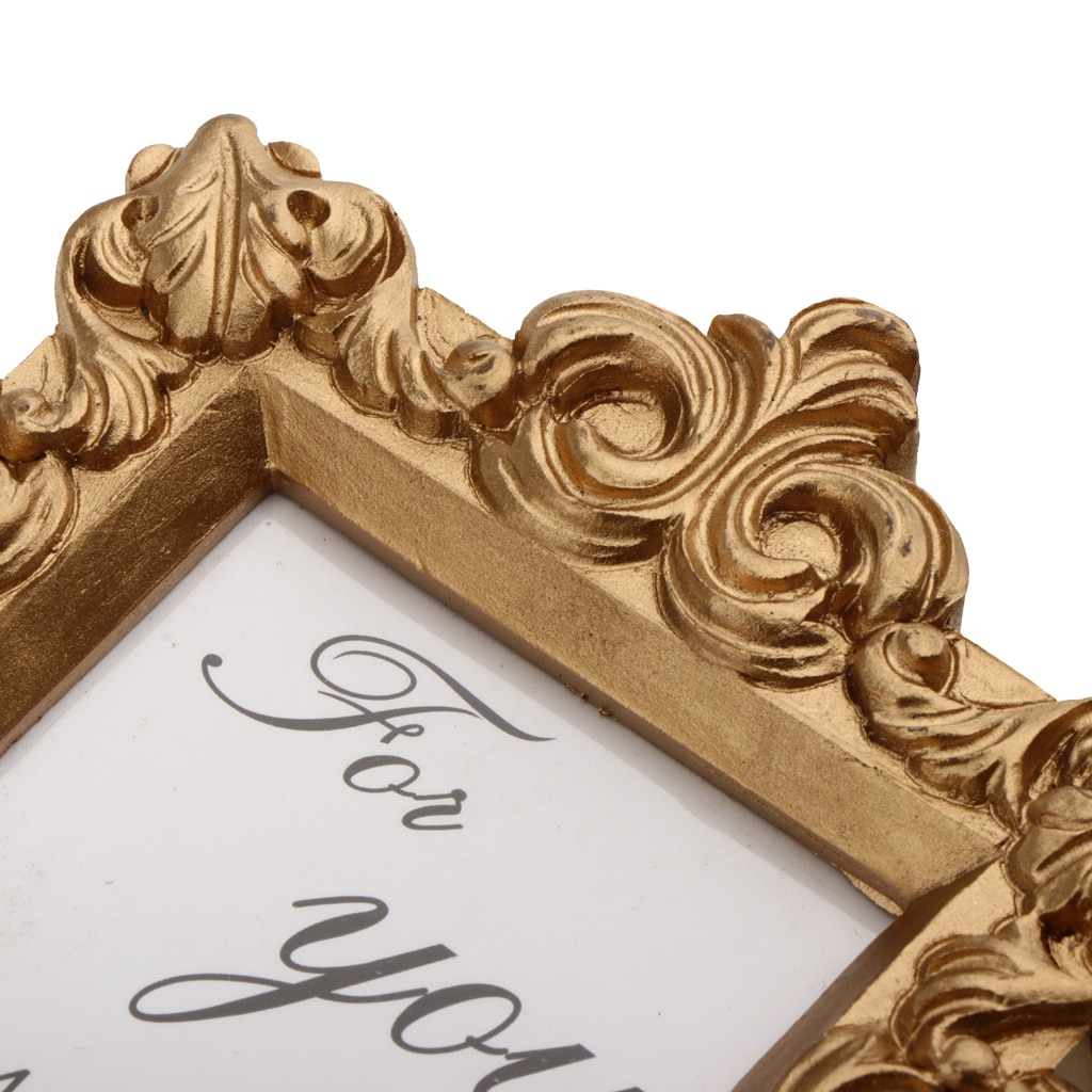 Retro Style Golden Picture Frame Treasure Picture Collection Frame for Birthday Party Decor
