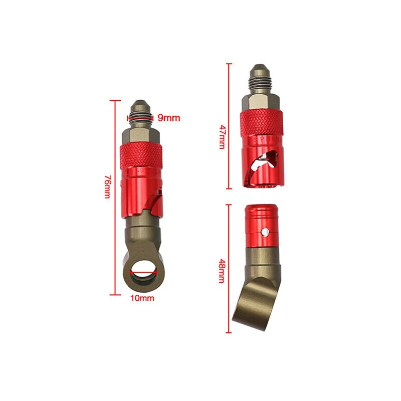 AN3 Motorcycle Brake Line Hose Fluid Quick Release Connect Fitting Adapter Kit for Honda Yamaha Kawasaki Suzuki