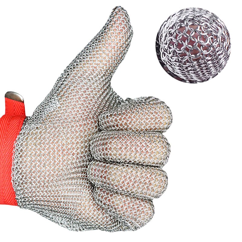 Gants anti-coupure en acier inoxydable, traitement des aliments, coupe du verre, guantes corte portables, ne rouille pas