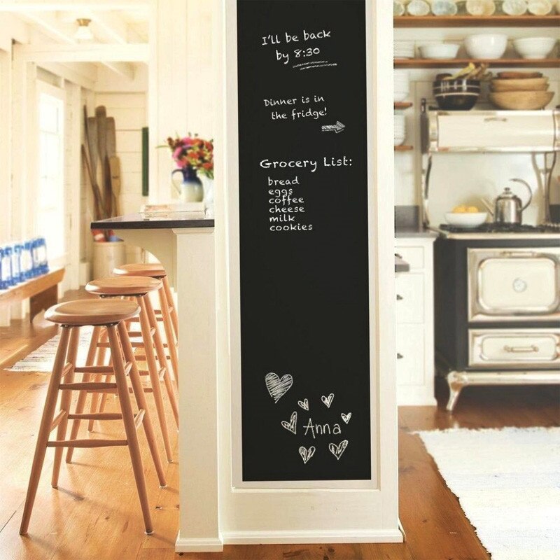 Pizarra blanca autoadhesiva extraíble, pegatina de pared de borrado en seco, 3 colores, para el hogar, oficina y escuela