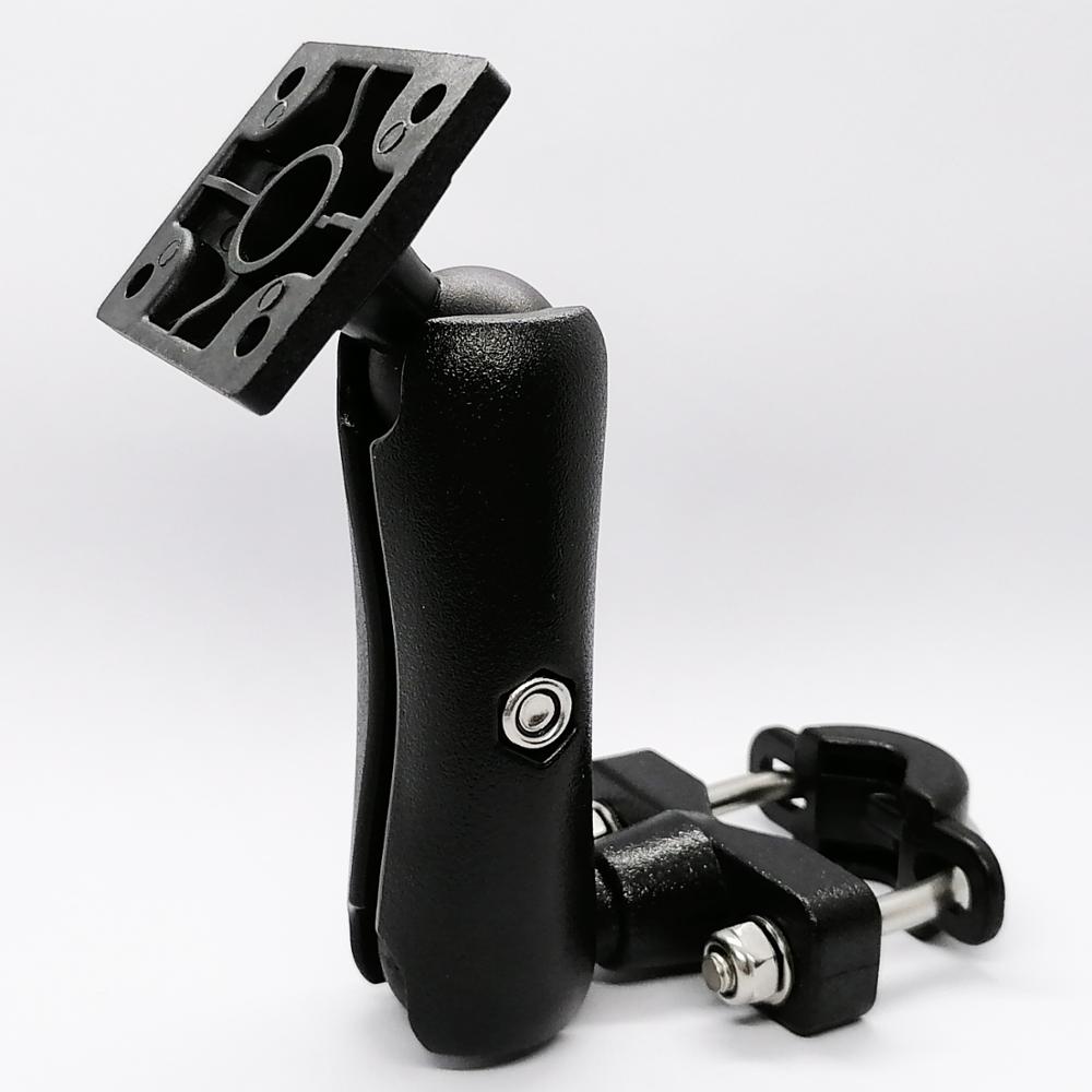 Handlebar Mount with Industrial Standard AMPs Hole Pattern 95MM Double Socket Arm