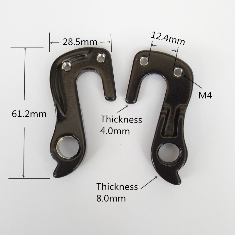 2pcs Bicycle rear Derailleur hanger MTB alloy gear hangers dropout Frame Gear Tail Hook for CUBE Reaction GTC Aim Analog