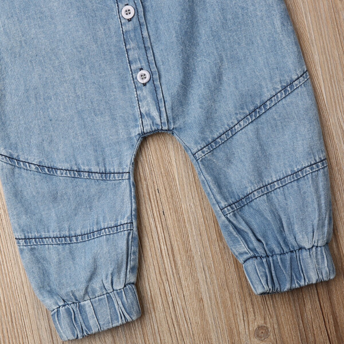 Summer Baby Romper Solid Color Denim Newborn Clothes Boy Girl Rompers Cotton Half Sleeve One-piece Jumpsuit Boys Romper 0-24 M