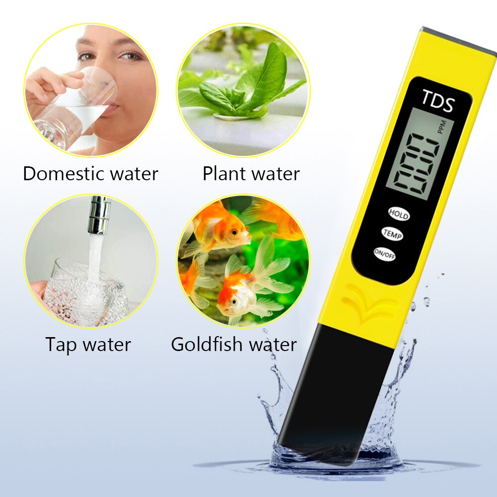 TDS Meter Water Tester Water Purity Meter Drinking Water Aquarium Multifunctional Purity Temperature Meter