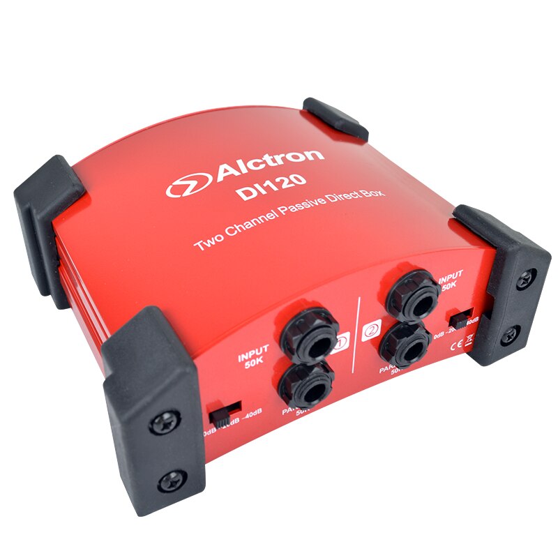 Alctron DI-120 two-channel passive direct box DI box for keyboard,acoustic and electric guitar