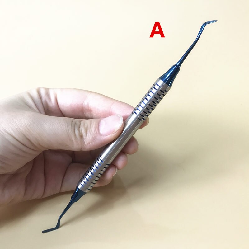 Dental Composite Resin Filling Spatula Titanium plated Head Resin Filler Set thick handle Restoration set Dental Instrument