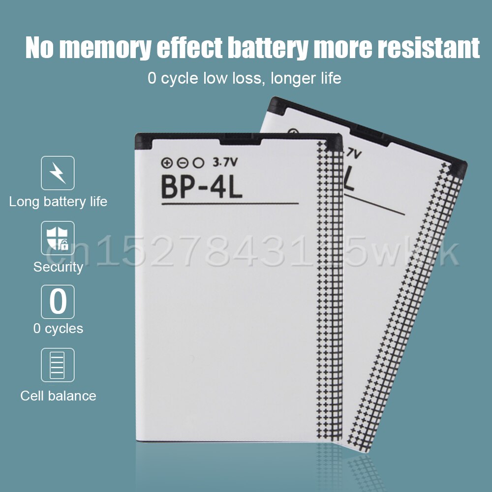 1500mAh BP-4L BP4L BP 4L Replacement Phone Battery For Nokia E61i E63 E90 E95 E71 6650 6760 N97 N810 E72 E52 Lihtium Battery