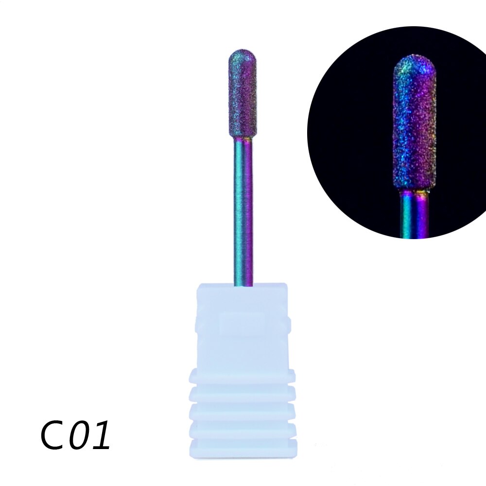 Rainbow Diamond Nail Manicure Boor Frezen Nail Cutter Elektrische Nail Boor Voor Manicure Pedicure Boren Accessoires
