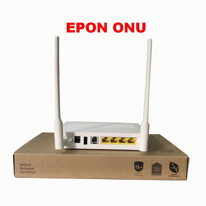 Gpon onu liten storlek echolife  eg8141 a 5 1ge+ 3fe+ 1 usb + 1 tel+ wifi 5 dbi antenn engelsk firmware modem
