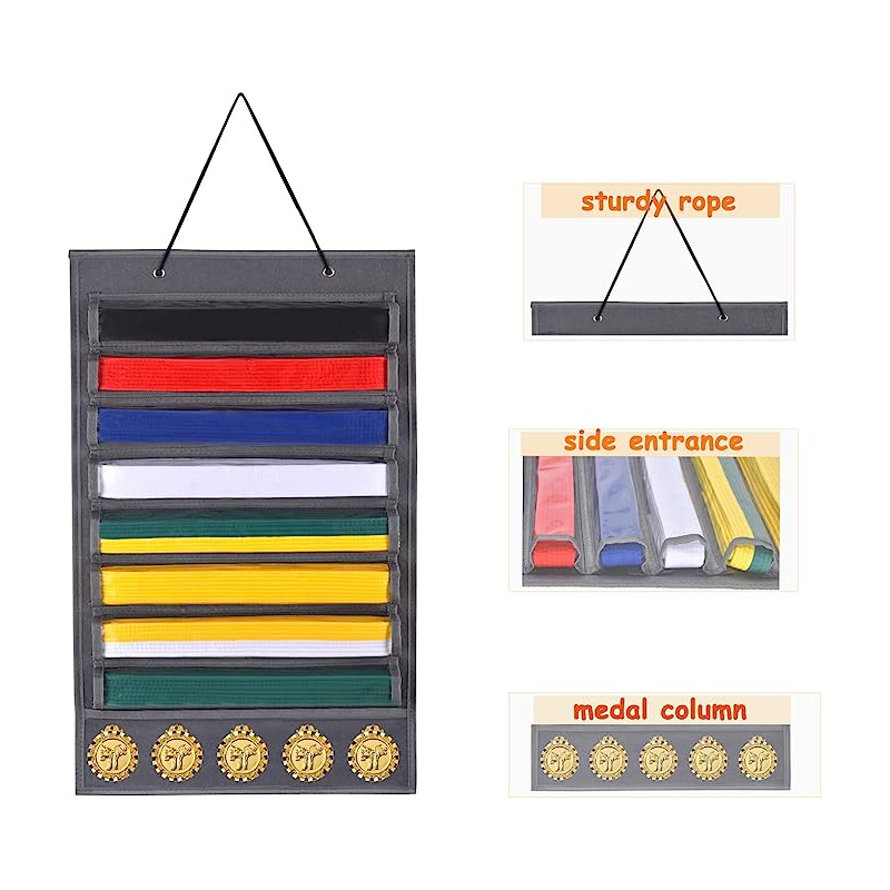 Martial Arts Riemen Organizer Karate Riem Display Houder Duurzaam Rek Muur Hangende Taekwondo Riem Opslag Voor Muay Thai Mma Judo