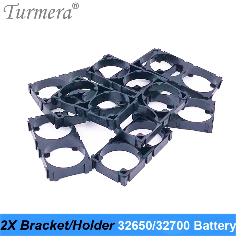 Turmera 32650 32700 2x batteribeslag cellesikkerhed vibrationsdæmpende plastbeslag til 32650 32700 batteripakke 10 stk