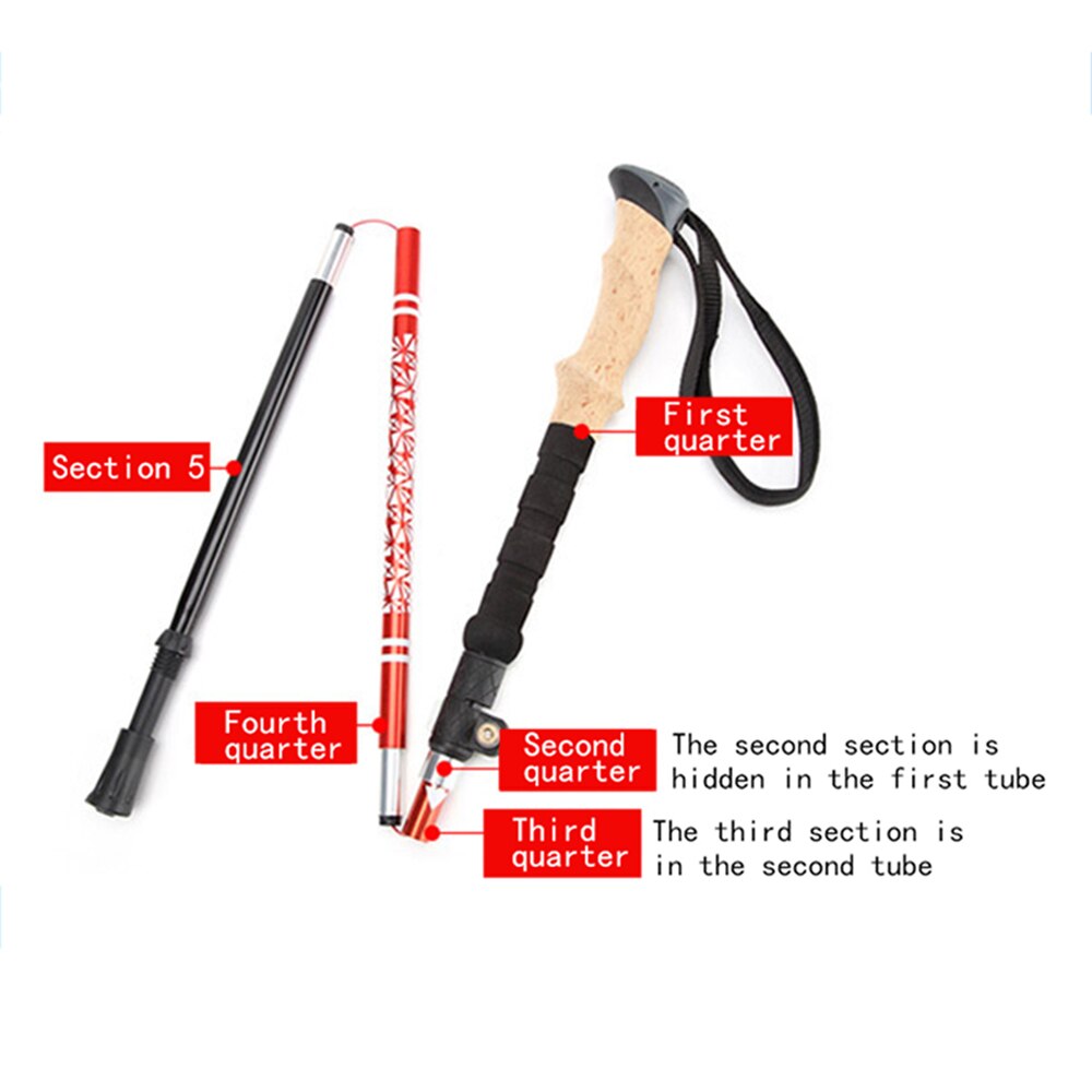 Walking Sticks Anti Shock Hiking,Walking,Trekking Trail Poles for Nordic Walking Telescopic Scandinavian Hiking Equipment