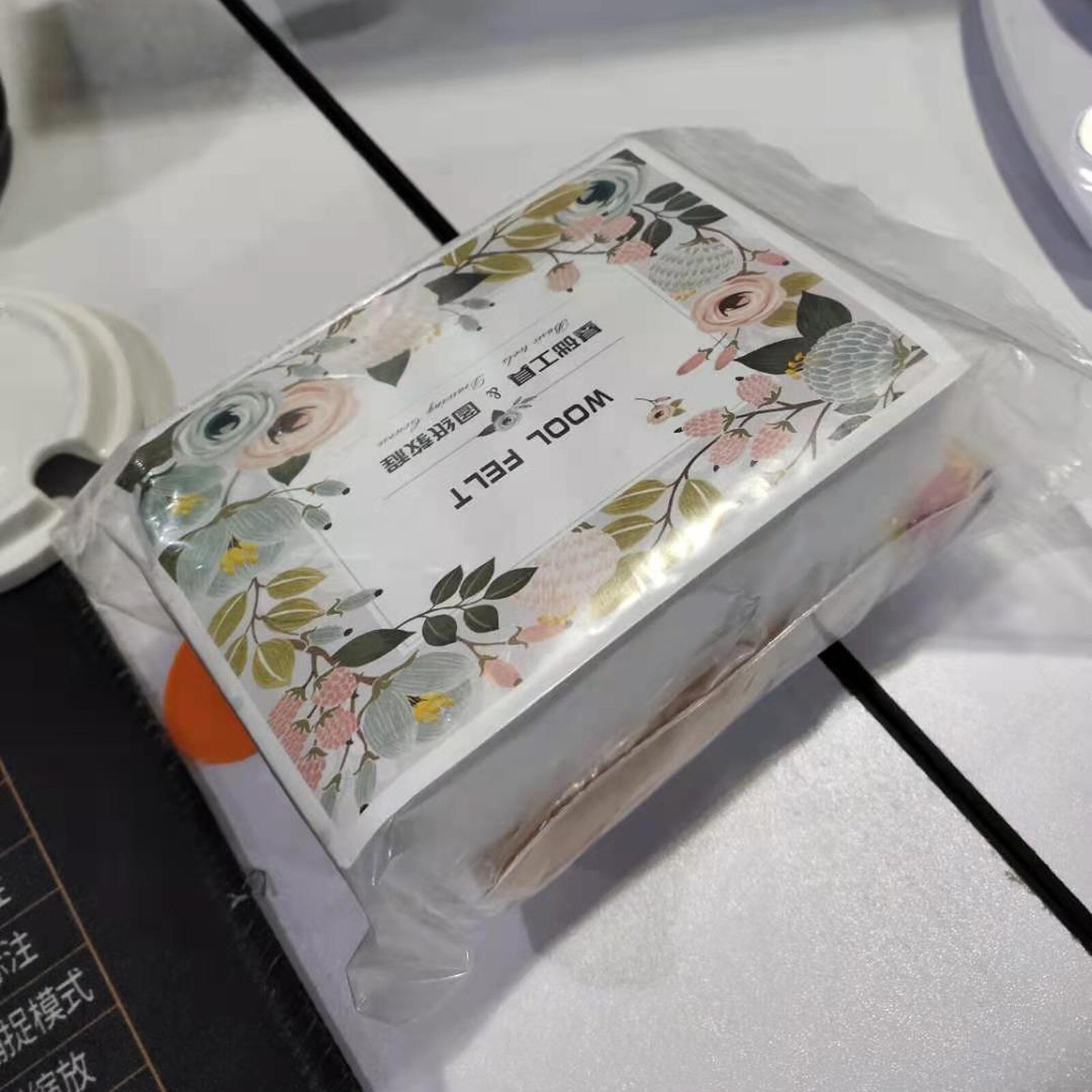 Cute Litter Dog Pattern Handmade Diy Poke Wool Felts Material Production Package Non-finished Handmade Pets Toy Doll Decor#40