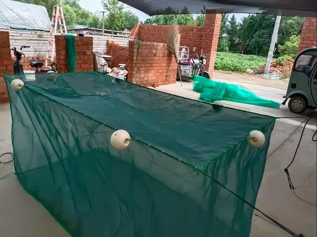 Lawaia Fish Net Cage Netting Fish Breeding Cage with Cover Crayfish Network Stake Net Pond Fish Farming Aquaculture Small Mesh