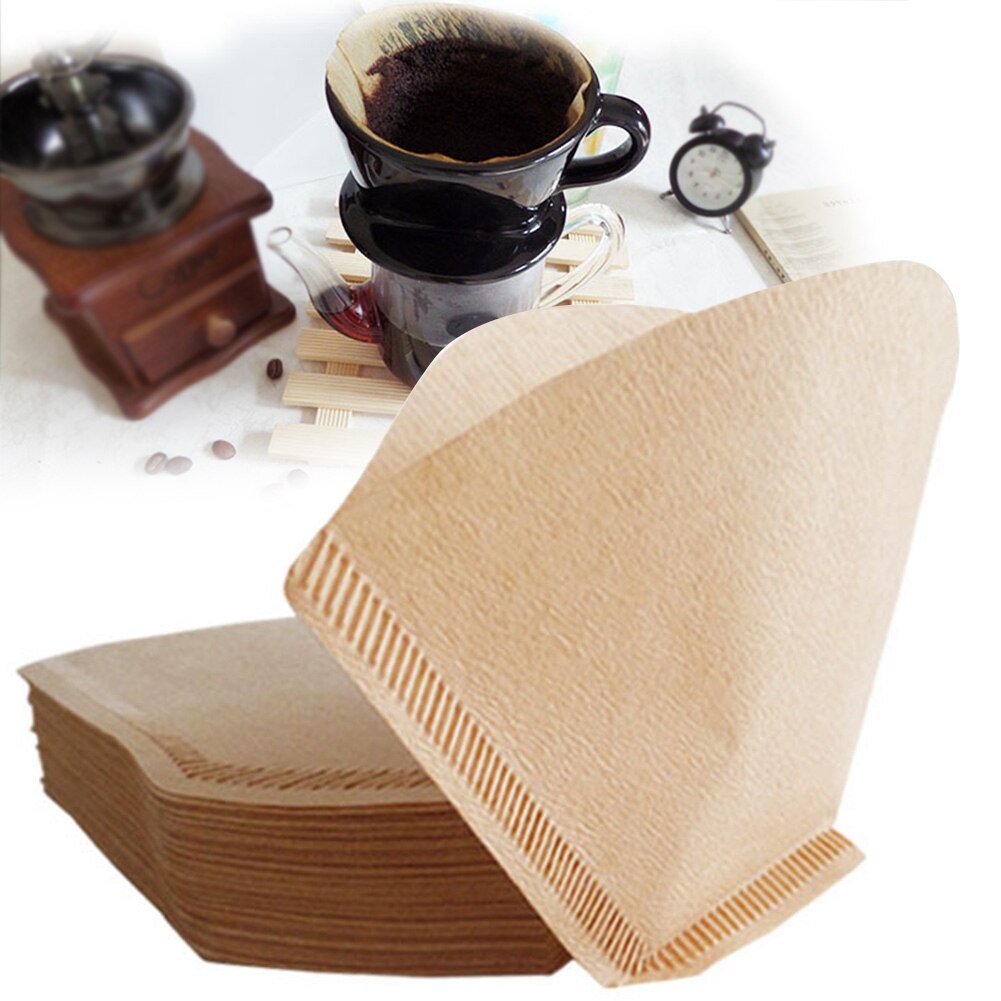 100 Uds filtro para máquina de café americano espesor uniforme duradero Sector seguro para la salud ligero pequeño