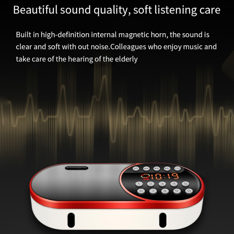 Portable Fm Radio Walkman Draagbare Speaker Usb Muziek Radio Speler