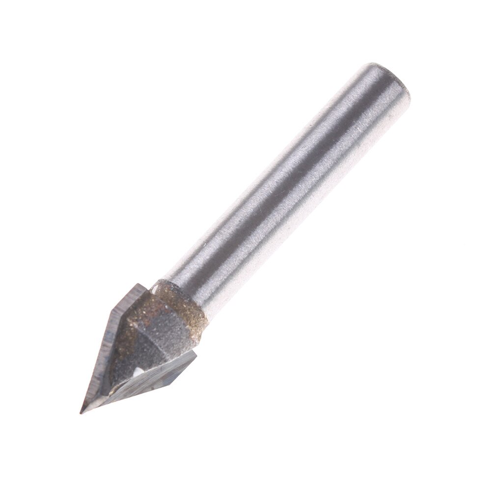 Tungsten Steel 60 Degree V Groove Bit CNC Router Shank Engraving Wood Working Tool 6x10mm