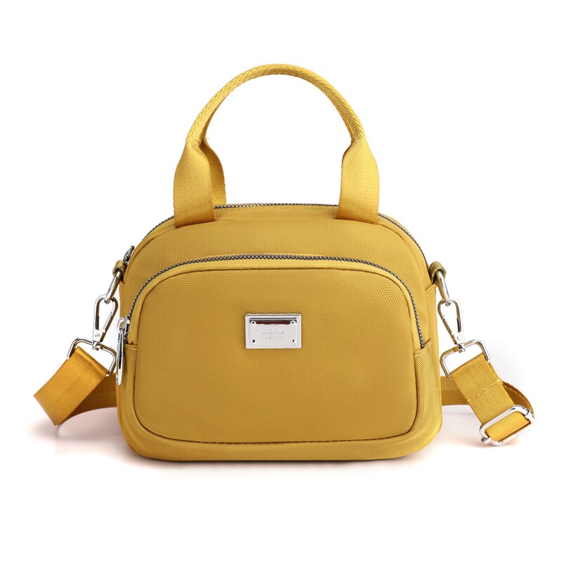 Vrouwen Messenger Bags Nylon Koppelingen Luxe Tote Packet Vrouwelijke Vintage Schouder Crossbody Tas Dames Handtas: golden
