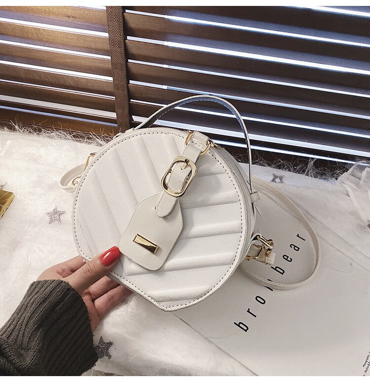 Populaire Tas Vrouwen Disc Zak Harde Cake Handtas Stijl Mode Westerse Stijl Women's Bag Leaf Patroon Schouder tas