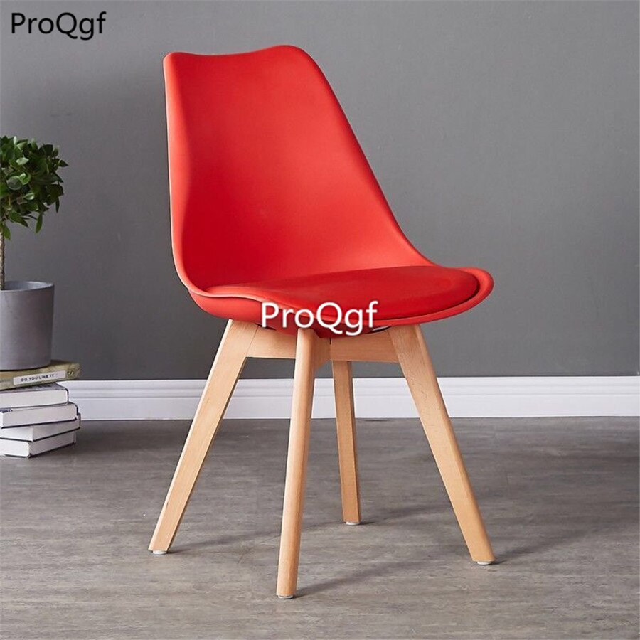 Prodgf 2Pcs A Set pp plastic and wood leg Dining Chair: 08