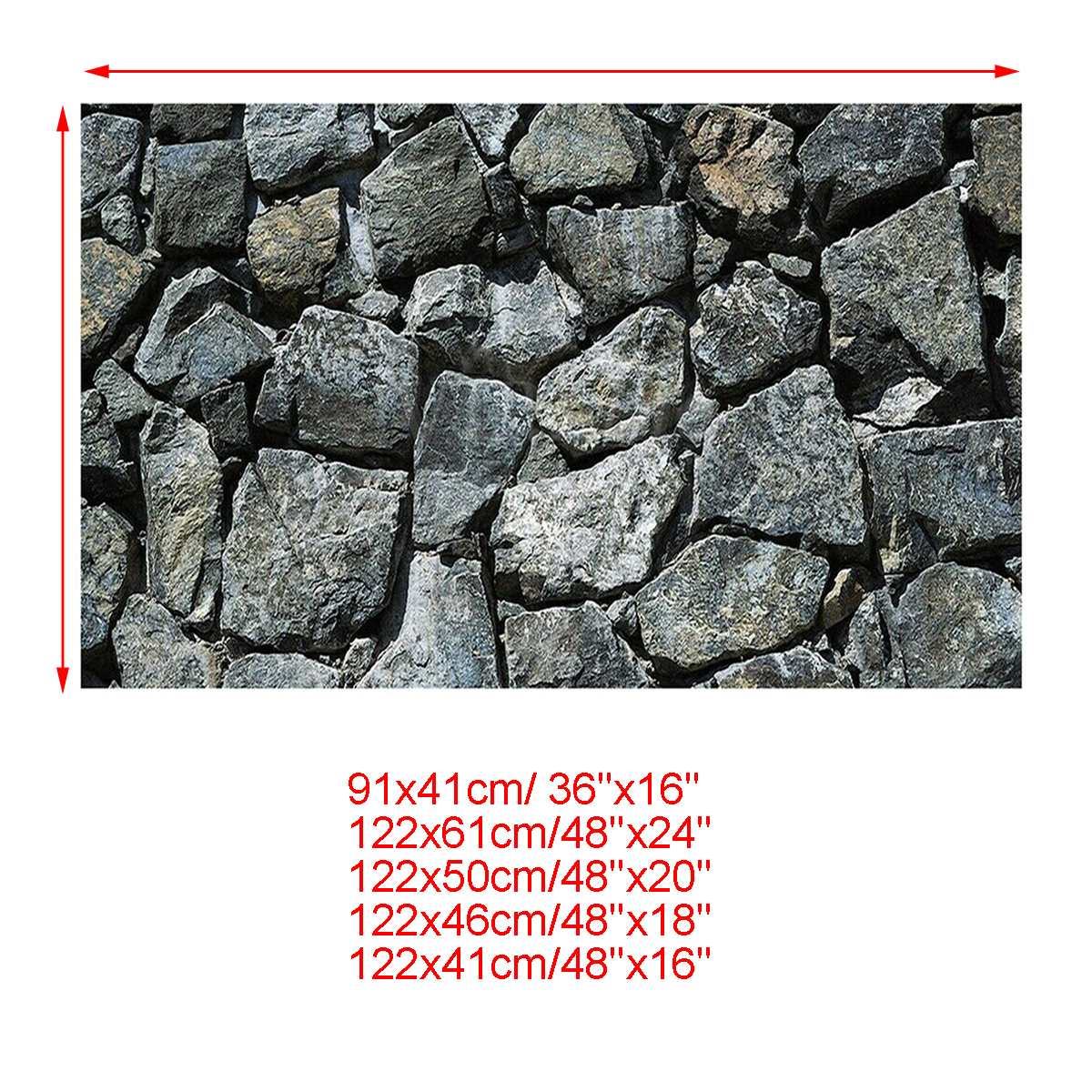 1 rollo 3D roca para acuarios pegatinas para piedra, póster de tanque de peces, pegatina de fondo de Acuario, papel tapiz autoadhesivo, fondos subacuáticos