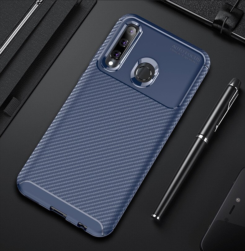 Voor Honor 20 s 20 s Cover Luxe Carbon Fiber Cover Shockproof Phone Case Voor Huawei Honor 20 s MAR-LX1H cover Flex Bumper Shell