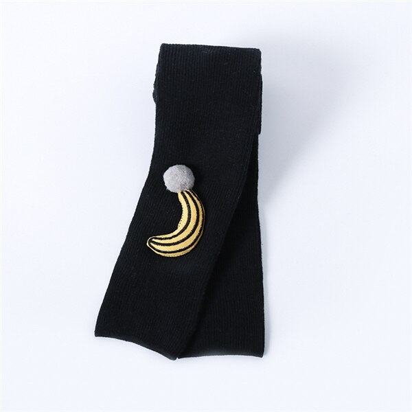 Pantimedias con patrón de frutas para niños, mallas para bebés y niños pequeños, medias y medias para fotografía de: Negro / 0-6Months