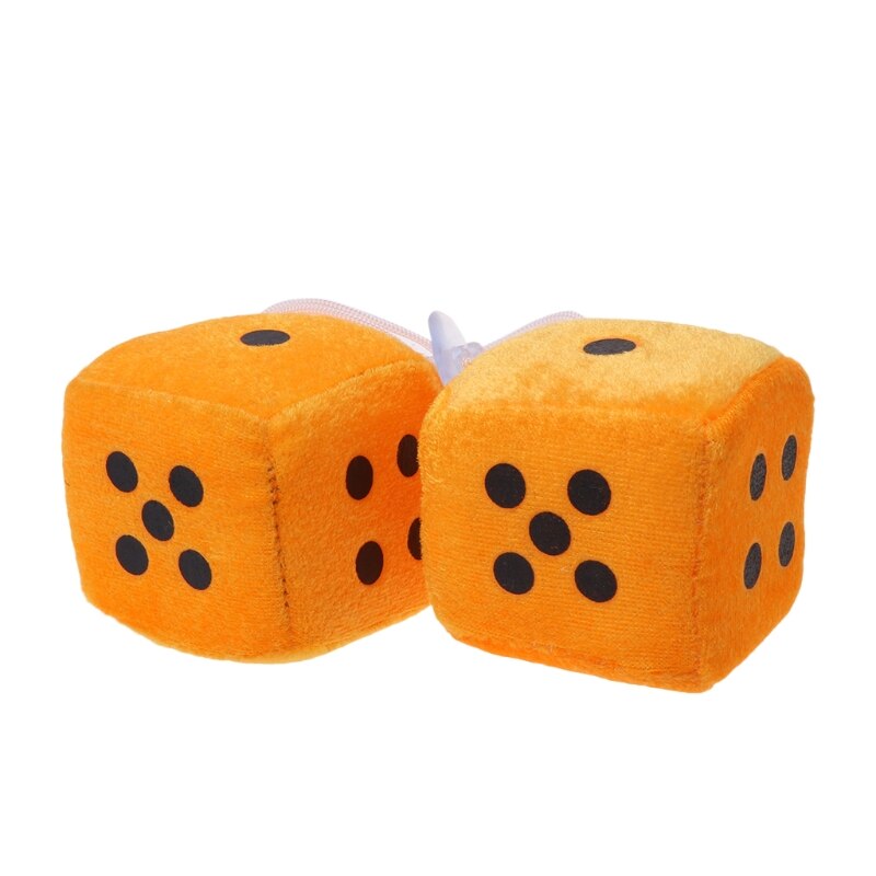 Espejo percha de visión trasera para decoración de coche, accesorios de estilo W91F, 1 par: Naranja