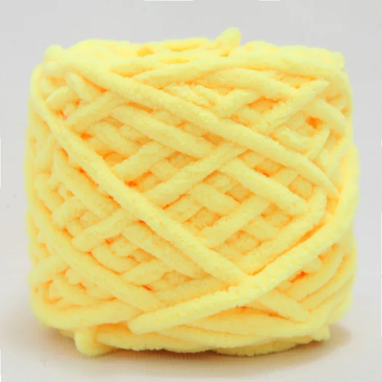 100g/bal Chenille Breigaren Zacht Ijs Strip Lijn Katoenen Garen DIY Wol Garen voor Hand Breien Sjaal dikke Wol
