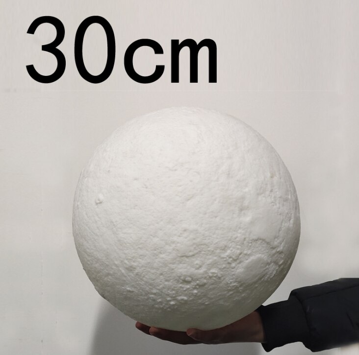 8/12/18/20/22/30CM 3D-gedruckt gemalt mond licht berühren 16 farben + klatschen + fernbedienung: 30 cm Mond Lampe