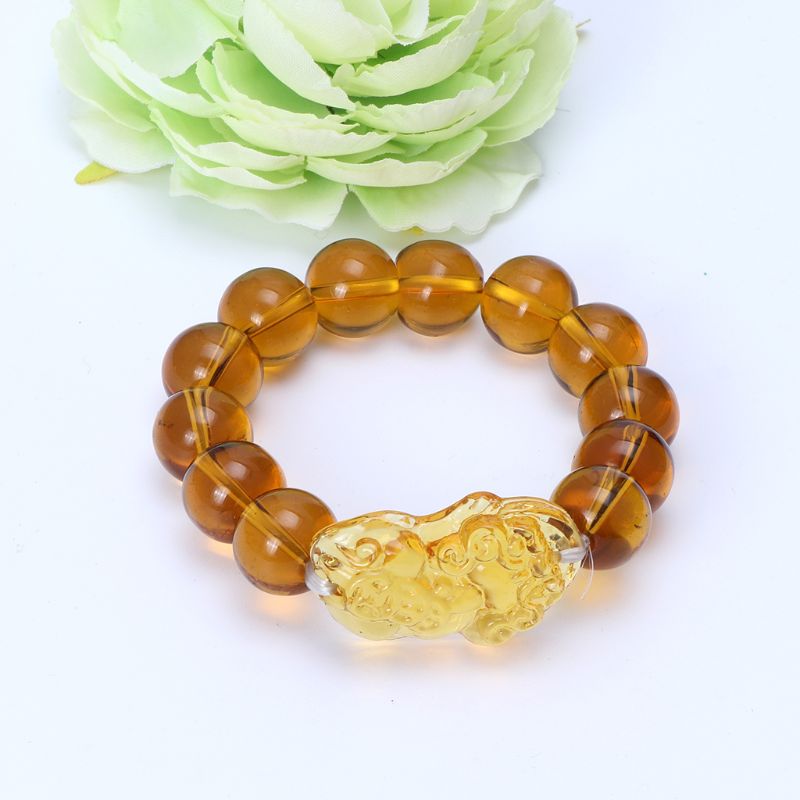 Feng Shui Gem Stone Wealth Pi Xiu Bracelet Attract Wealth and Good Luck