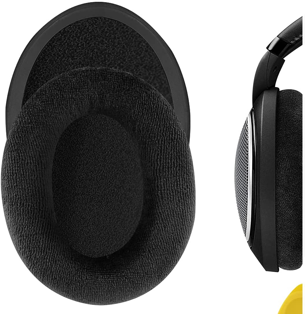 Vervanging Oorkussens-Voor Sennheiser HD515, HD518, HD595, HD598, HD599, PXC450, PXC350, HD380 Pro, Game Nul/Een: Black