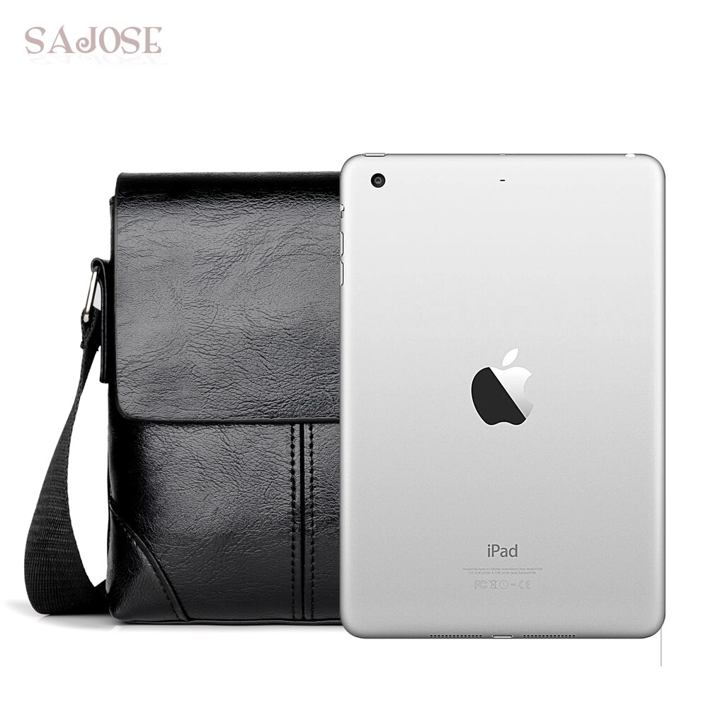 Mannen Crossbody Bag Mode Lederen Schoudertas Toevallige Zwarte Hand tas Voor Telefoon Reizen