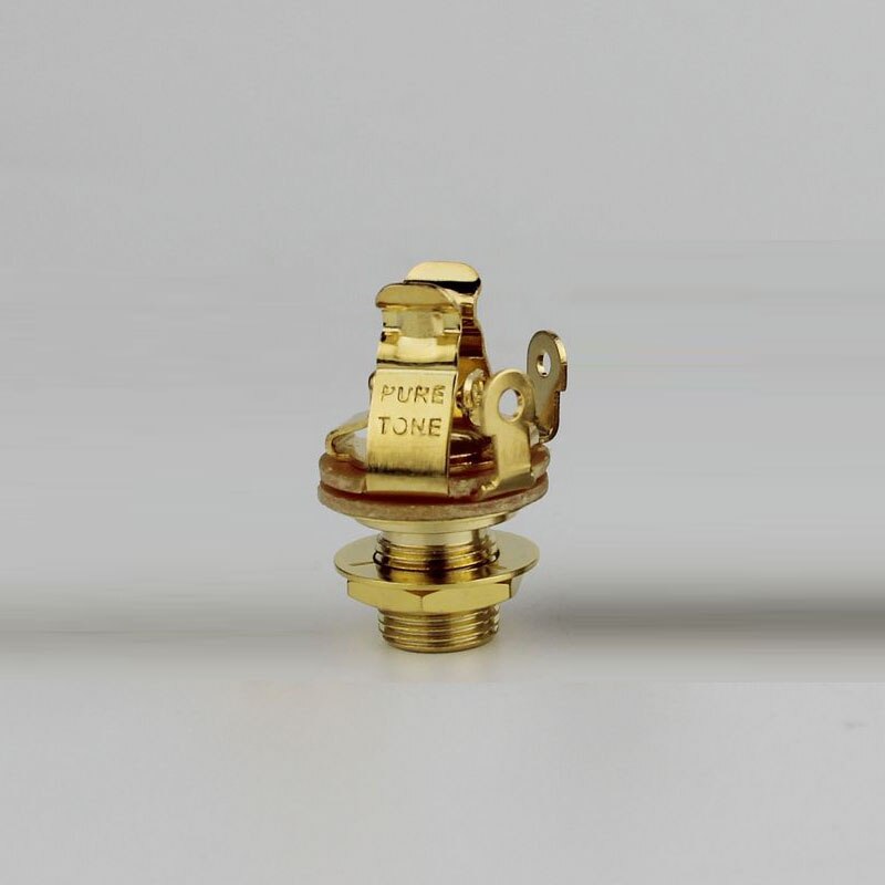 1 PCS Pure Tone Multi Contact Mono 1/4" Output Jack, Nickel Or Gold: 1 PCS GD