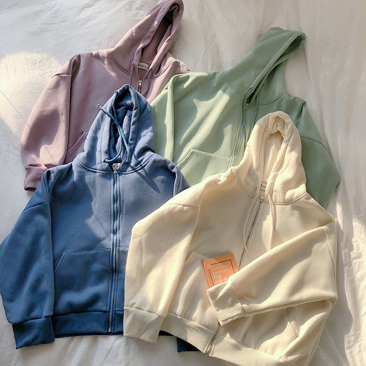 ¡Novedad de ! Sudaderas para mujer, Harajuku Ulzzang japonés, sudadera informal holgada de Color sólido, ropa de Kawaii Coreano para mujer
