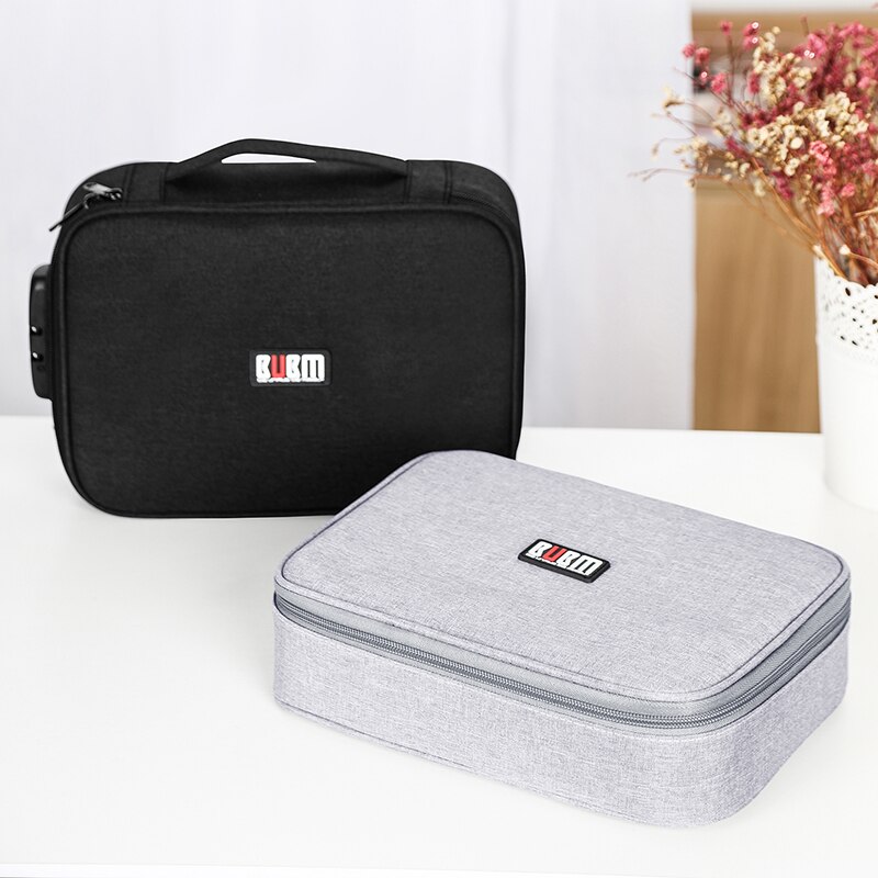 BUBM Multi-function Cable Organizer Bag Cable Storage Bag Earphone Gadget Travel Storage Data Cable Organizer