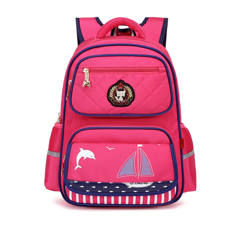 Mochila para escuela primaria OKKID, mochila de niño, mochila para niños, de Año para niños, bolsas escolares para estudiantes de primaria: rose red