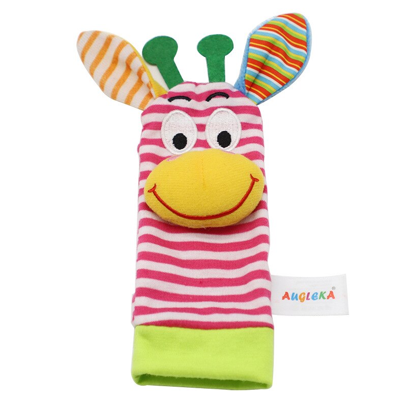 1 Pcs Leeuw Baby Rammelaar Speelgoed Tuin Bug Pols Rattle And Foot Sokken Dier Leuke Cartoon Baby Sokken Rammelaar Speelgoed
