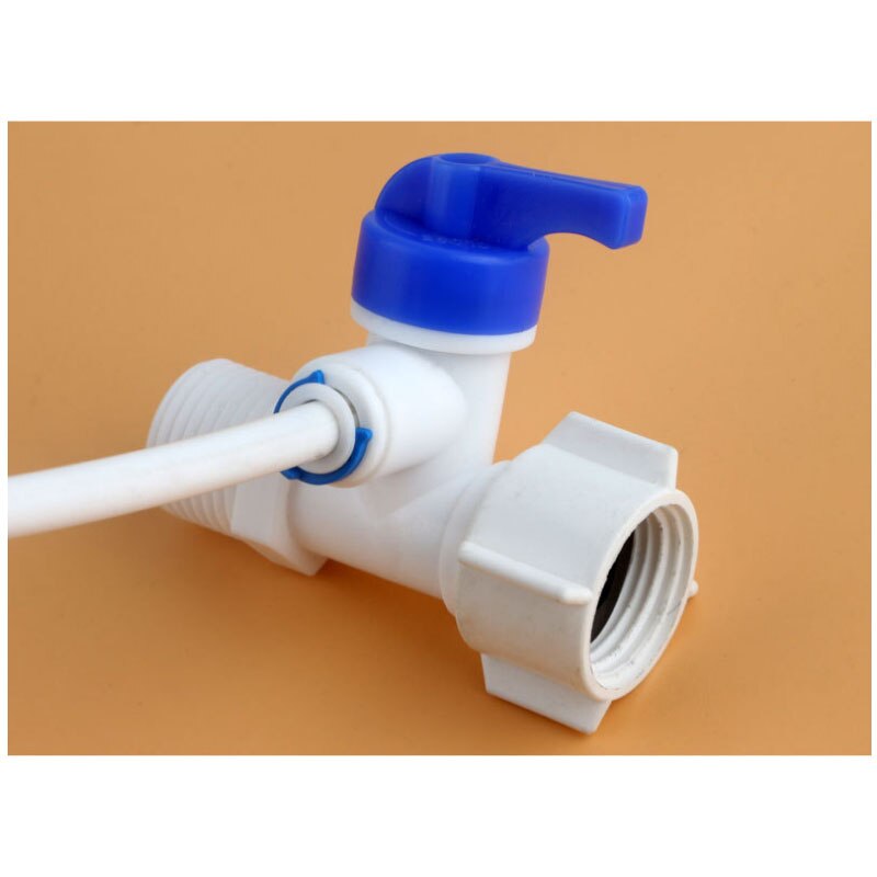 Reverse Osmosis RO Feed Tee Plastic Ball Valve 1/4&quot; 3/8&quot; Hose Quick Coupling 1/2&quot; Male 3 Way Faucet Water Purifier Tap Connector